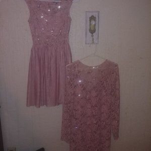 Plush Pink Duo Dresses!!!! Beautiful for your Special Occasion!!